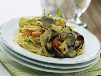 Pasta con carciofi e vongole Sale&Pepe ricetta