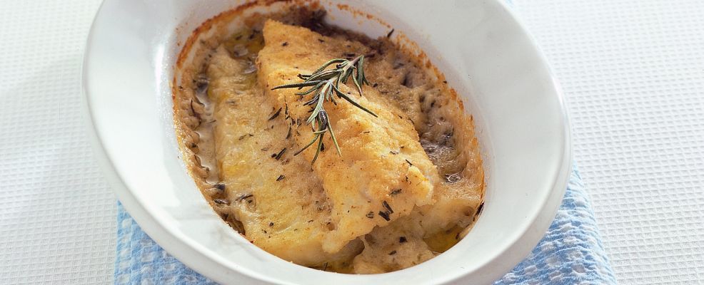 Baccala Al Gratin Con Vino Bianco Sale Pepe