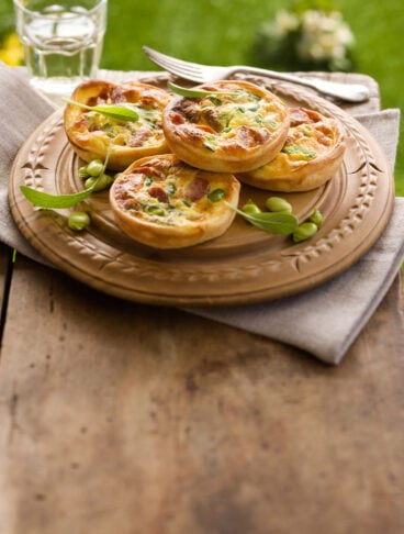 quiche pasta focaccia