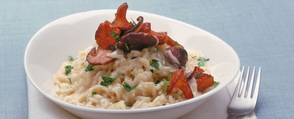 Risotto ai funghi con fonduta di fontina | Sale&amp;Pepe