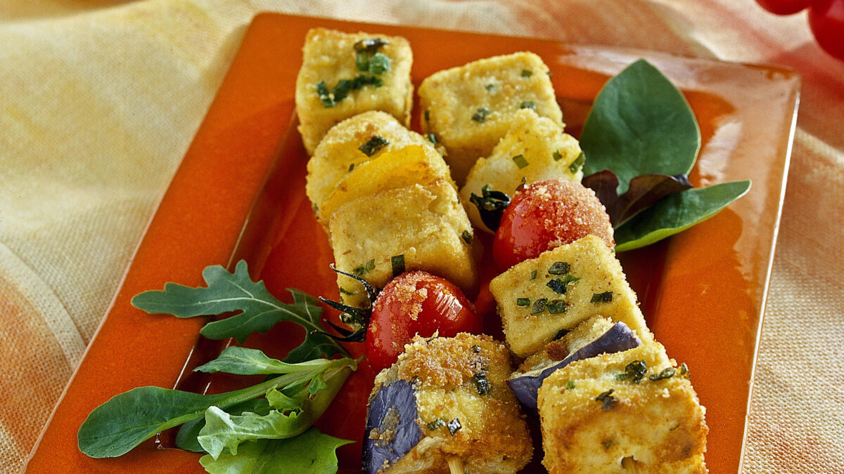 Spaghetti integrali con spiedini di tofu ricette