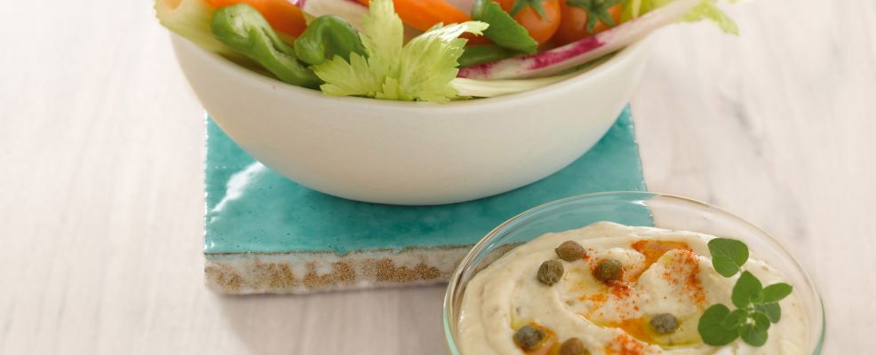 Dip Di Verdure Con Hummus Leggero Sale Pepe