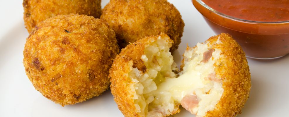 Arancini Di Riso Con Il Prosciutto Sale Pepe