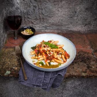 Maccheroni al pesto siciliano