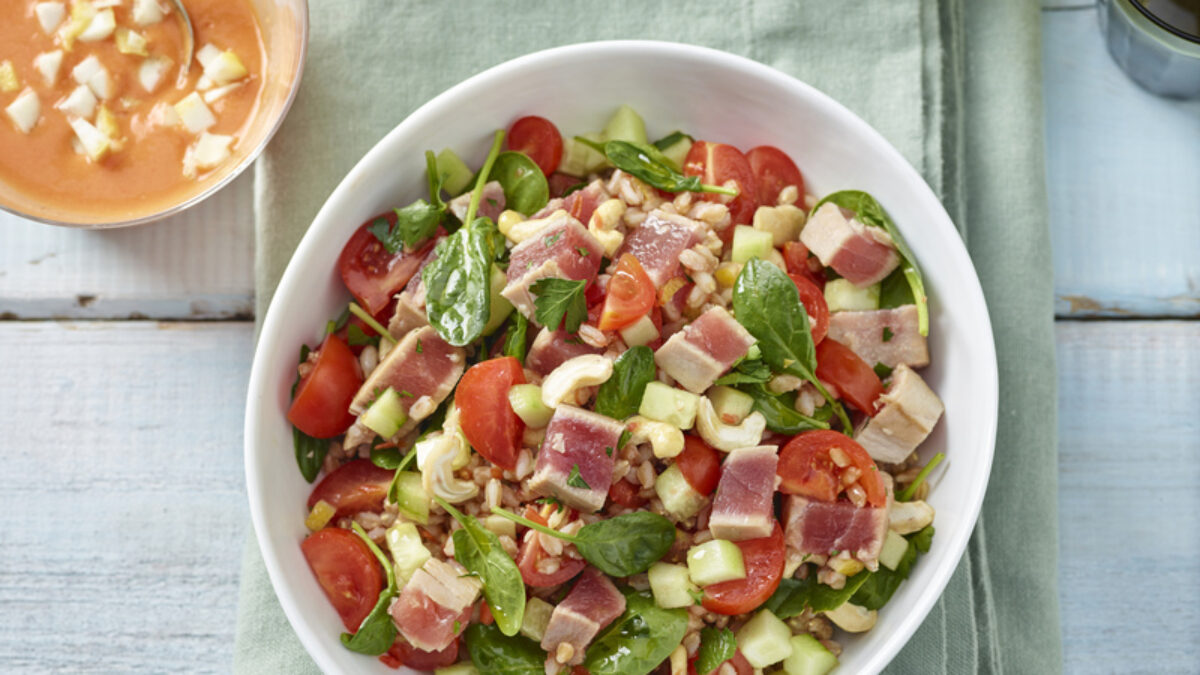 Insalata Di Farro In Salsa Di Limone E Pomodoro Sale Pepe