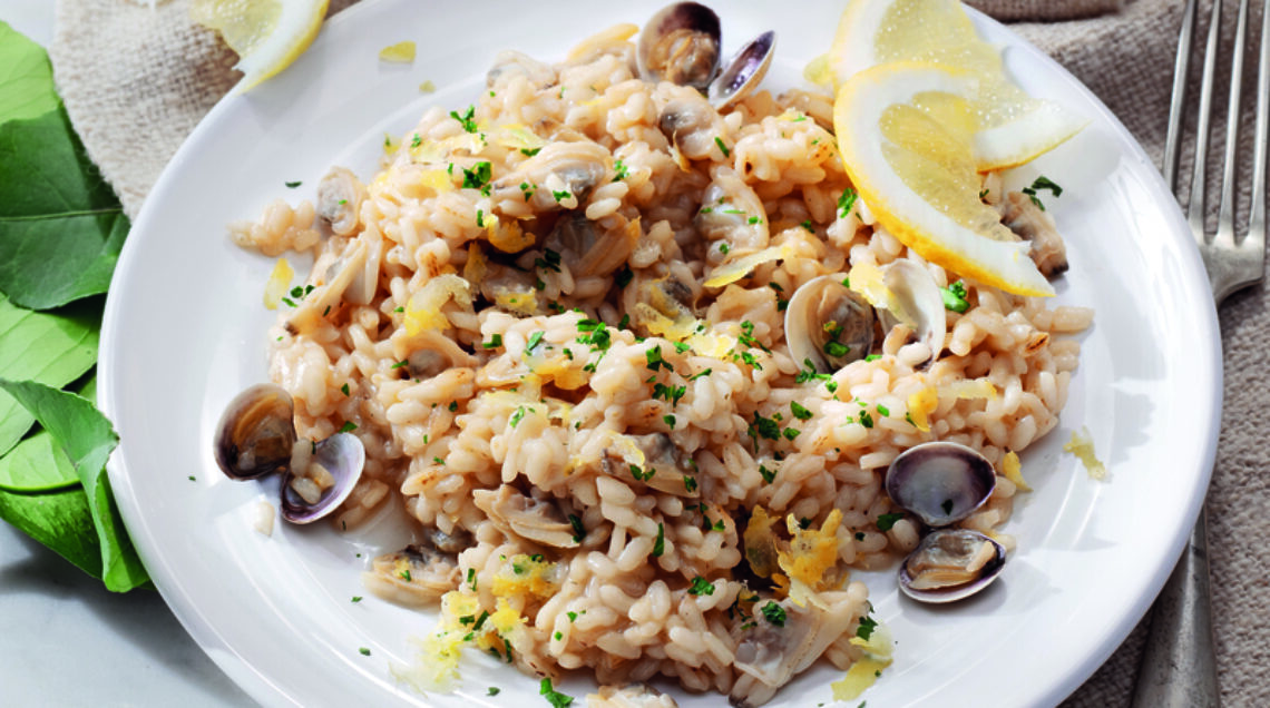 Risotto al limone con le vongole