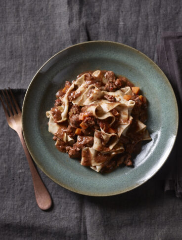 Pappardelle di grano saraceno al sugo di cinghiale