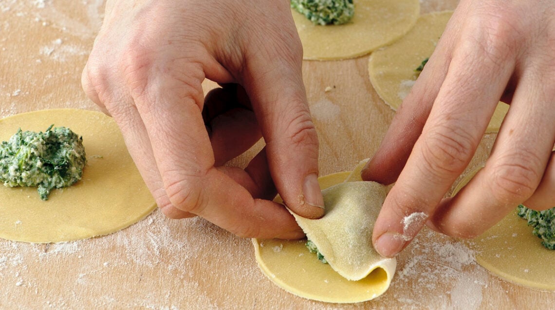 chiudere tortelli