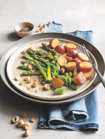 Insalata tiepida di patate e asparagi