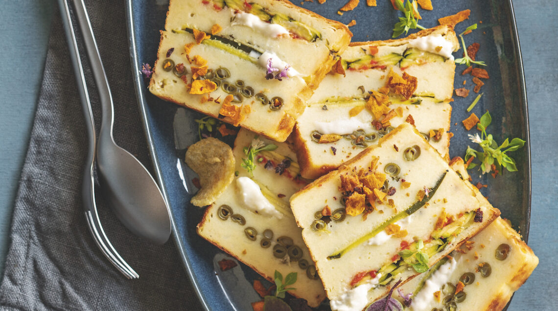 Terrina di patate con crescenza e verdure