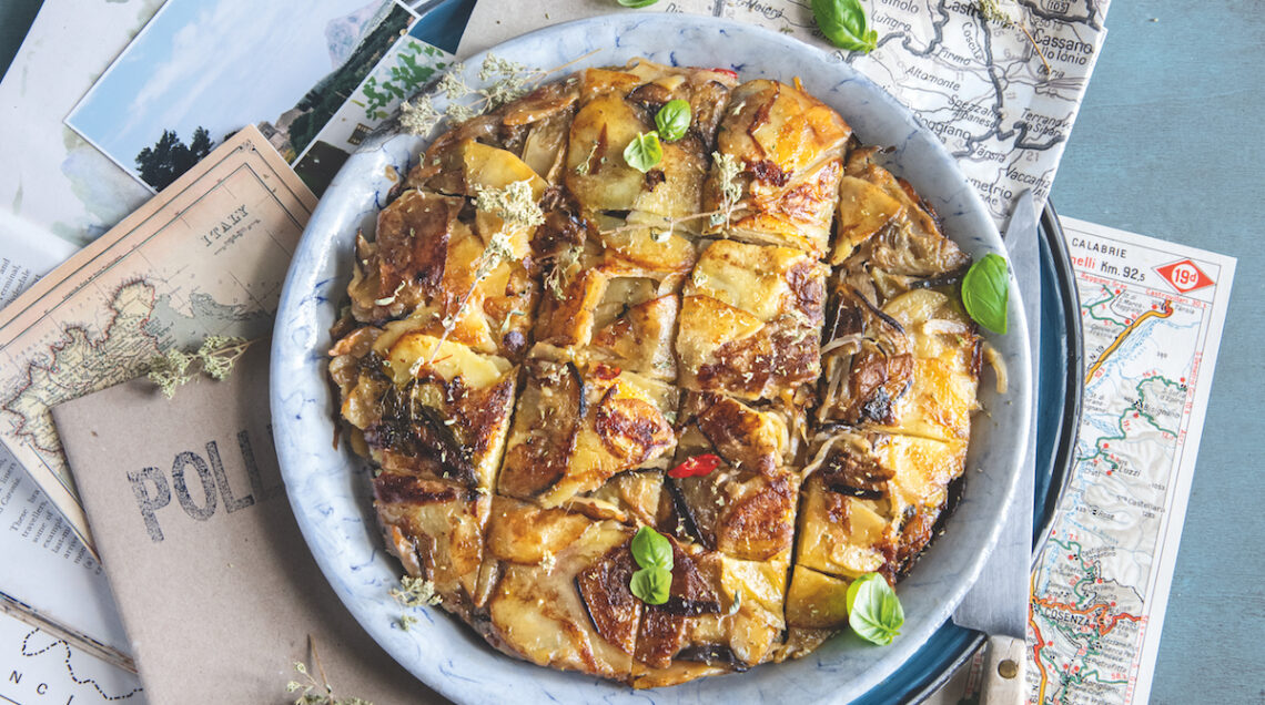 Frittata di patate e melanzane