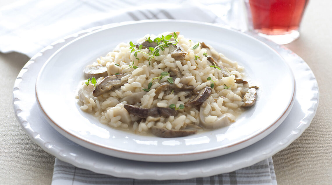 risotto ai funghi mantecato