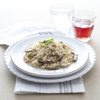 risotto ai funghi mantecato