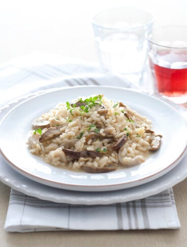 risotto ai funghi mantecato