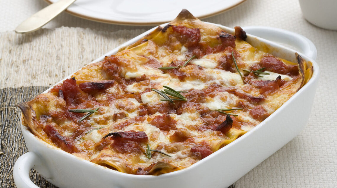 Lasagne con ragù mozzarella e scamorza