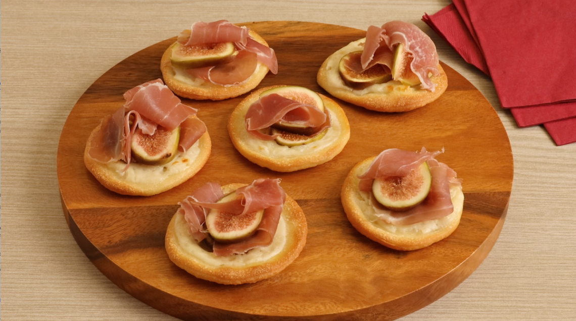 Pizzette con fichi e prosciutto