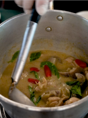 green chicken curry