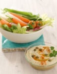 Dip di verdure con hummus leggero