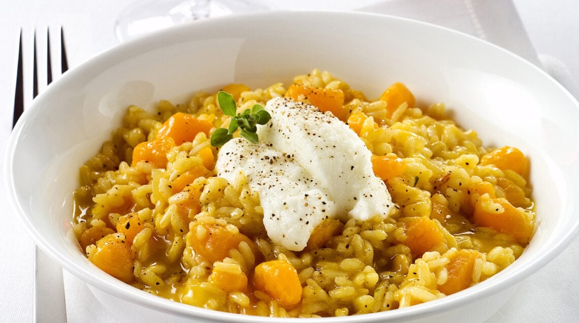 Risotto siciliano con la zucca