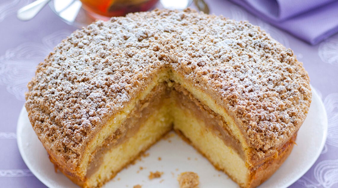 Torta di mele con crumble al cocco