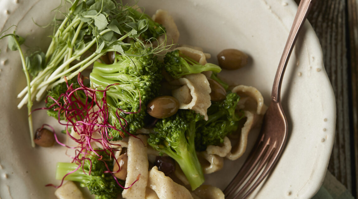 Tagliatelle broccoli e taggiasche - NP