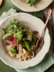 Tagliatelle broccoli e taggiasche - NP