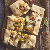 Tarte di porri al gorgonzola e noci pecan