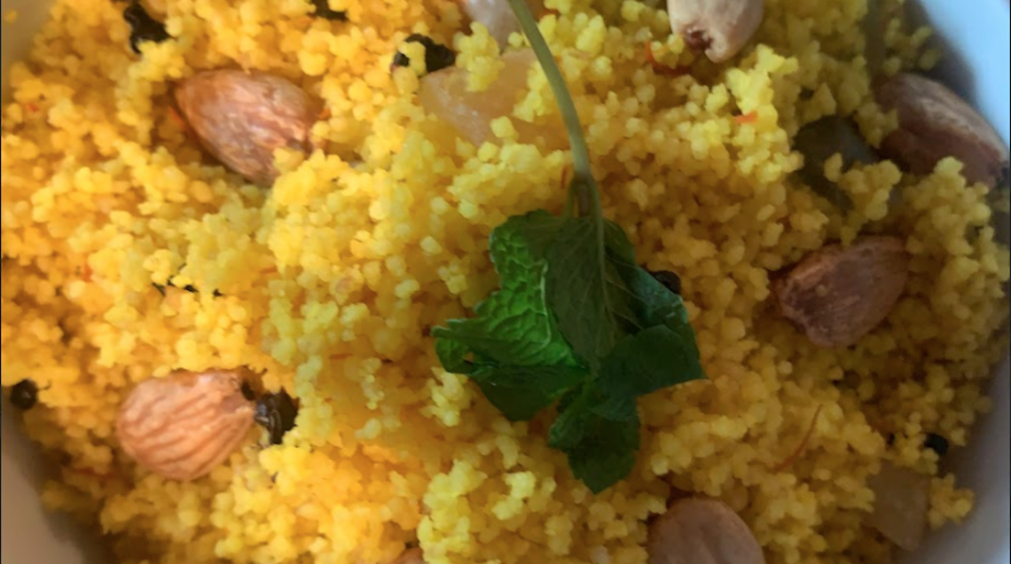 Couscous au safran et raisin (Marocco)