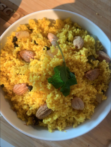 Couscous au safran et raisin (Marocco)