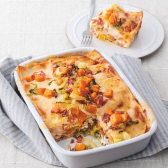 Lasagne di ceci alla zucca