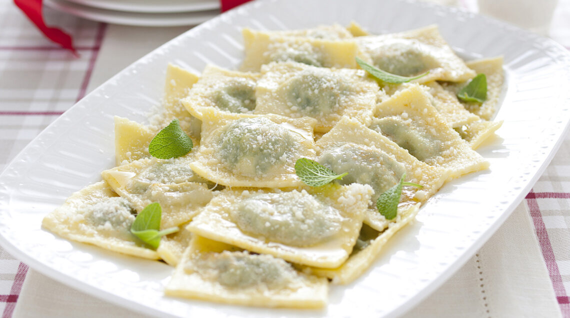 Tortelli verdi all'emiliana