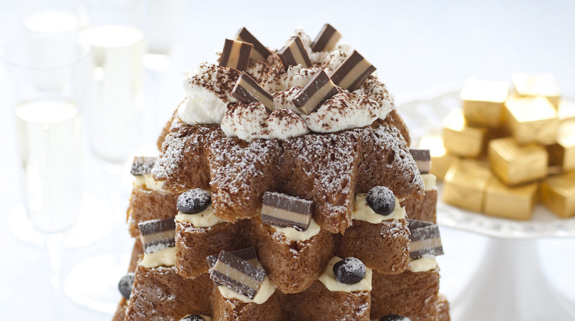 Pandoro con mascarpone e cremini