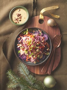 Capricciosa di Natale con patate viola