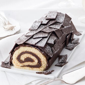 Tronchetto di Natale al cioccolato