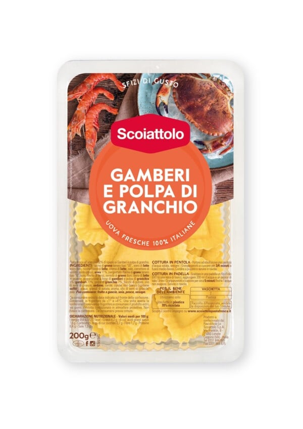 Granpanzerotti Gamberi e Polpa di Granchio di Scoiattolo