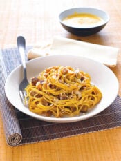 Spaghetti alla carbonara vegan