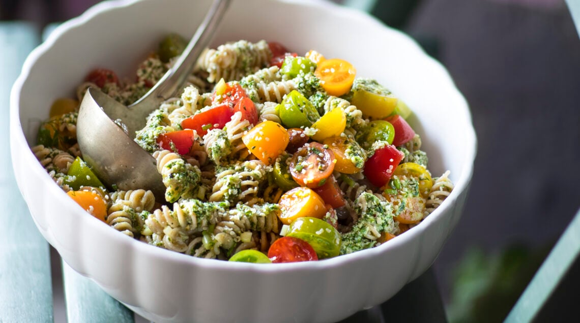 Fusilli di farro in salsa di canapa