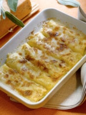 Cannelloni ripieni di taleggio e porri