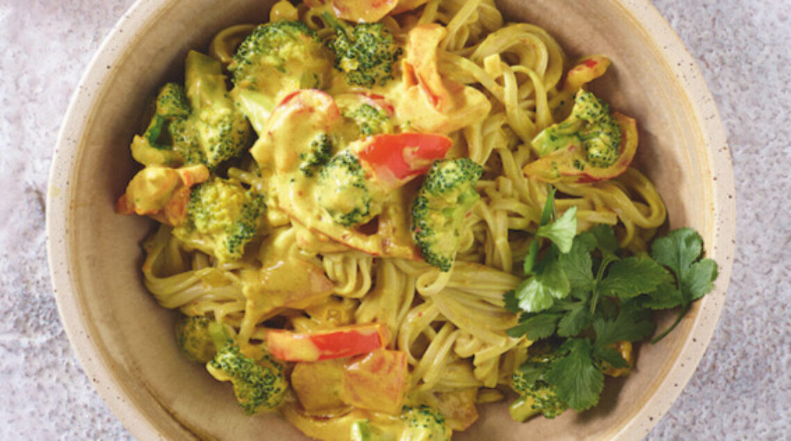 Noodles freddi al curry giallo